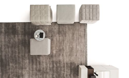 Pouf contemporain - POUFF LETTO - Ditre Italia - en tissu / en simili cuir / lit