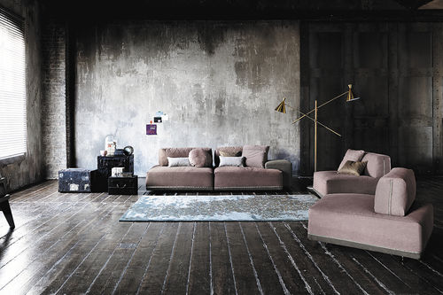 Canapé modulable - SANDERS - Ditre Italia - contemporain / en tissu / en simili cuir