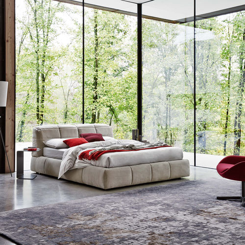 Lit double - DUNN - Ditre Italia - contemporain / en tissu / 180x200 cm