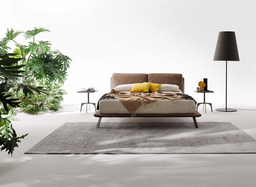 Lit double - KANAHA - Ditre Italia - contemporain / en cuir / 180x200 cm