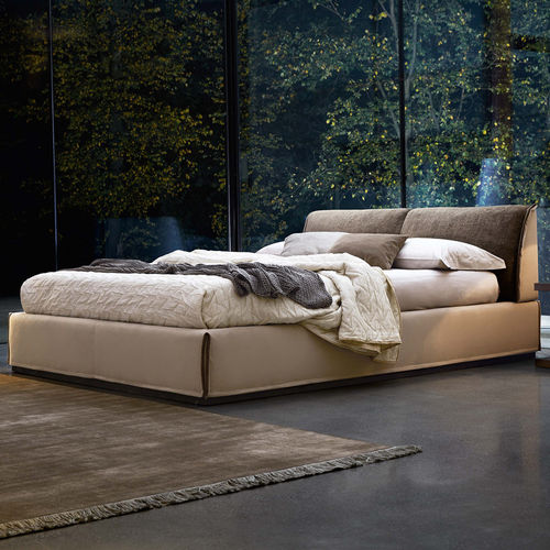 Lit double - MONOLITH - Ditre Italia - design minimaliste / en cuir / 180x200 cm