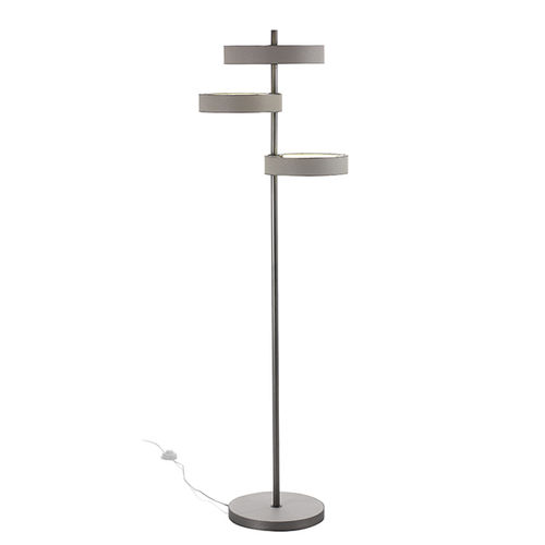 Lampe sur pied - SATURNO - cierre - en métal / en cuir / contemporaine