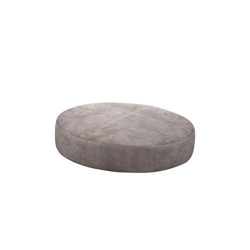 Ottoman contemporain - EVA DUE - cierre - en cuir / rond / d'intérieur