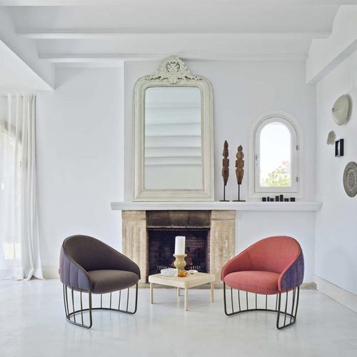 Fauteuil contemporain - TONELLA - SANCAL - en cuir / en tissu / en métal