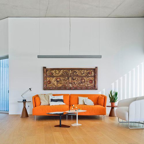 Canapé modulable - OBI - SANCAL - contemporain / en tissu / marron