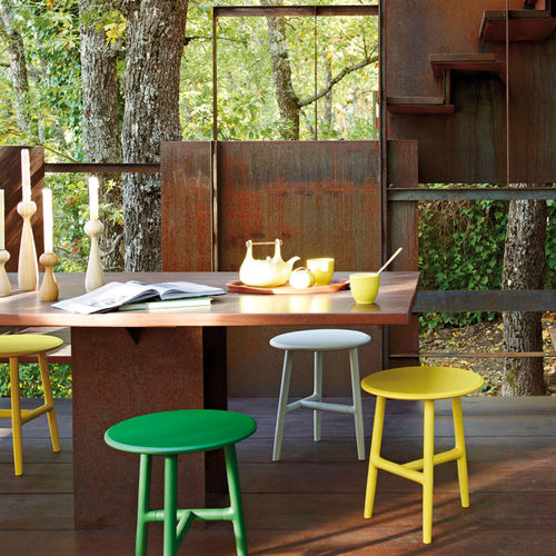 Tabouret contemporain - NUDO - SANCAL - en chêne / contract / d'extérieur