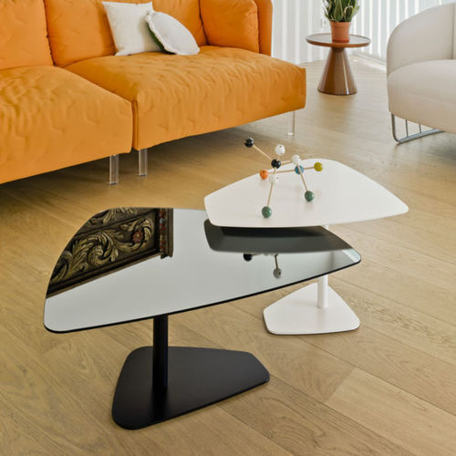 Table basse contemporaine - ROCK - SANCAL - en bois / en verre / résidentielle