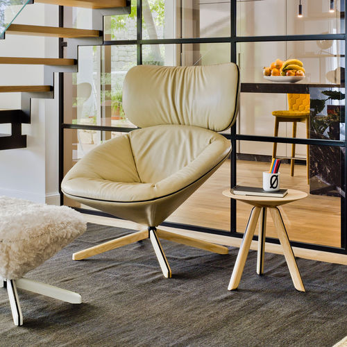 Table d'appoint contemporaine - TORTUGA - SANCAL - en bois / ronde / résidentielle