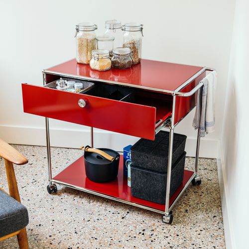 Desserte de service - USM Haller - USM Modular Furniture - résidentielle / sur mesure / en métal