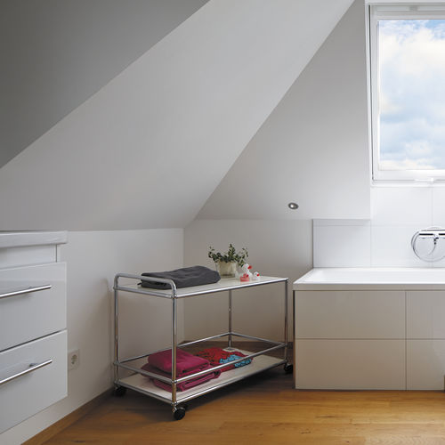 Étagère modulable - USM Haller - USM Modular Furniture - basse / à roulettes / contemporaine