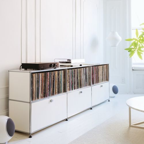 Buffet contemporain - USM Haller - USM Modular Furniture - en métal / sur mesure / modulable