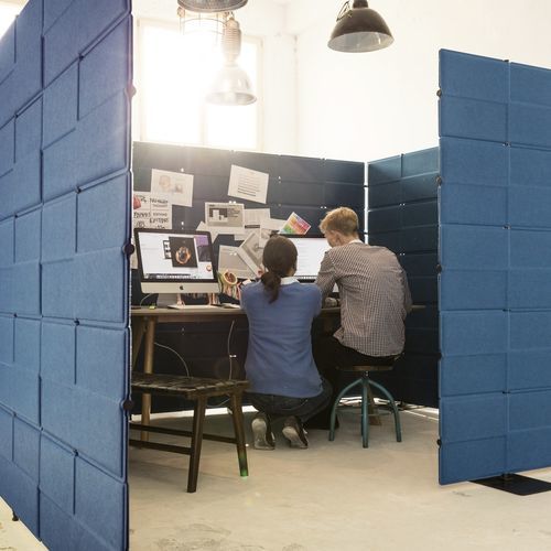 Séparateur d'espace en tissu - USM Privacy Panels - USM Modular Furniture - en polyester / professionnel / d'intérieur