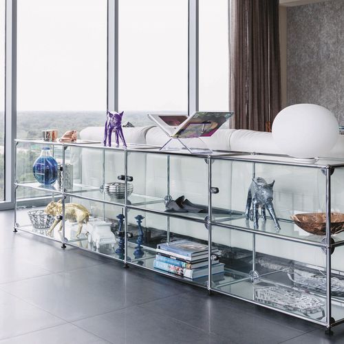 Étagère modulable - USM Haller - USM Modular Furniture - basse / contemporaine / en métal