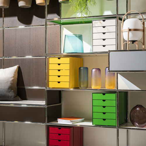 Boîte de rangement en métal - USM Inos - USM Modular Furniture - de tiroir / pour armoire