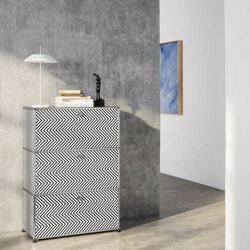 Buffet haut - ZIGZAG - USM Modular Furniture - contemporain / en métal / 4 pieds