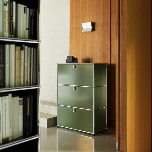 Buffet haut - USM Haller - USM Modular Furniture - contemporain / en métal / à portes battantes