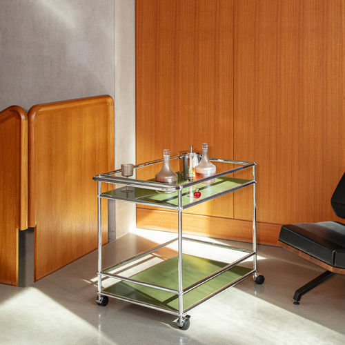 Chariot de service - USM Haller  - USM Modular Furniture - professionnel / en métal