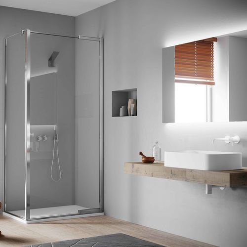 Cabine de douche en verre - calibe - en inox / en aluminium / d'angle