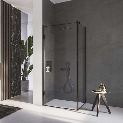 Cabine de douche en verre - calibe - en aluminium / d'angle / résidentielle