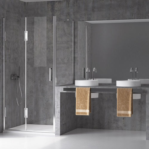 Cabine de douche en inox - THIESI - calibe - en aluminium / pliante / d'angle