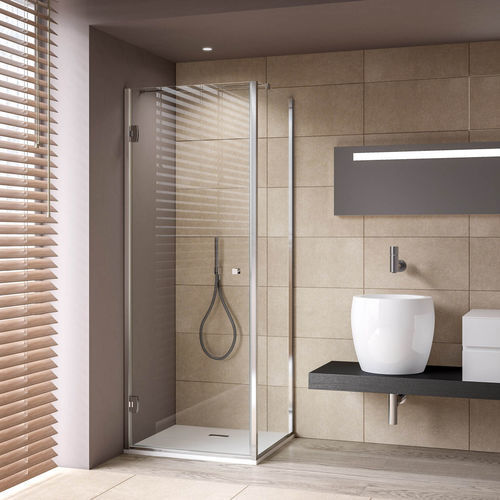 Cabine de douche en inox - THIANA - calibe - d'angle / résidentielle / en verre transparent