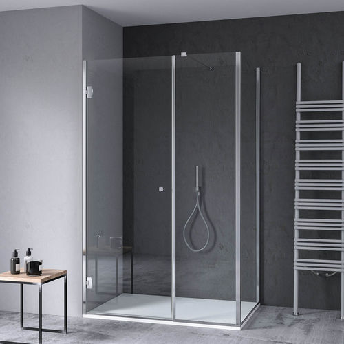 Cabine de douche en inox - calibe - rectangulaire / résidentielle / en verre transparent