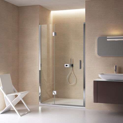 Cabine de douche en inox - calibe - en aluminium / battante / en niche