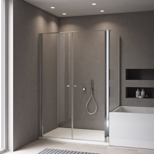 Cabine de douche en inox - calibe - en aluminium / d'angle / résidentielle