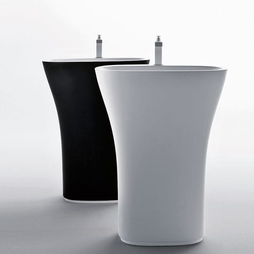 Vasque au sol - SCOOP - FALPER - en CristalPlant® / sur mesure / avec mitigeur
