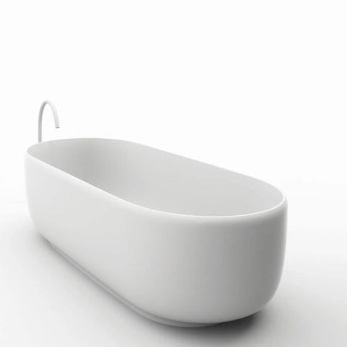 Baignoire ovale - HOMEY - FALPER - à poser / pour habitat / en CristalPlant®
