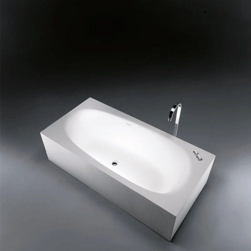 Baignoire ovale - VASCAMISURA - FALPER - sur pieds / pour habitat / en CristalPlant®