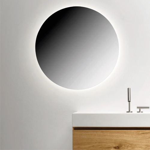 Miroir de salle de bain mural - FALPER - contemporain / rond / en acier