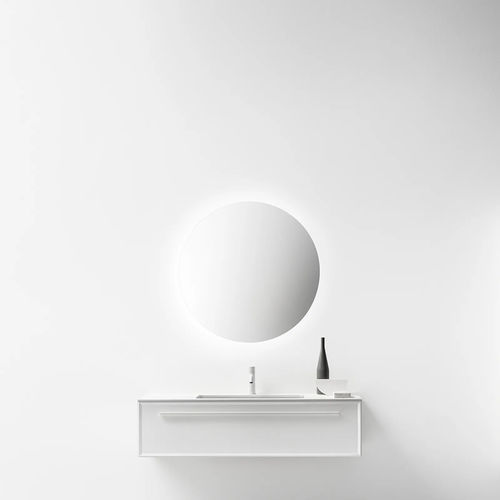 Meuble vasque double - SETTE.ZERO - FALPER - suspendu / en MDF / en CristalPlant®