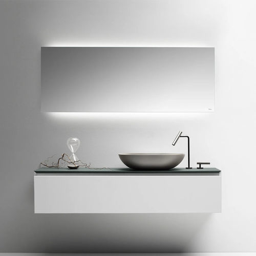 Meuble vasque suspendu - PURE - FALPER - en CristalPlant® / contemporain / sans porte