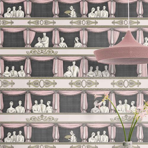 Papier peint classique - Teatro - Cole&Son - en tissu / scène / panoramique