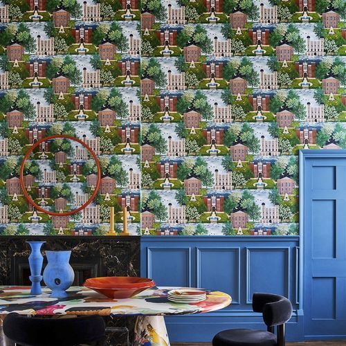 Papier peint contemporain - Palace Tales - Cole&Son - en tissu / à motif floral / à motif nature