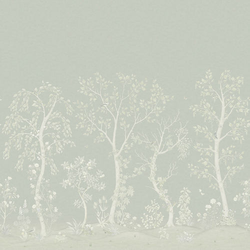 Papier peint contemporain - Seasonal Woods - Cole&Son - en soie / à motif nature / rose