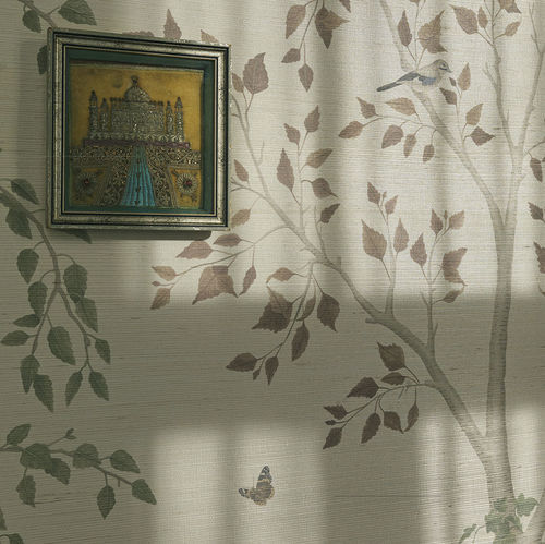 Papier peint contemporain - Seasonal Woods Grasscloth - Cole&Son - en tissu / à motif nature / multicolore