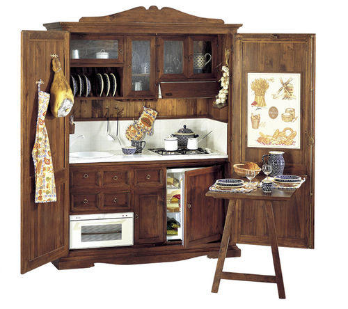 Cuisine de style - CHEF - Mobili di Castello - en bois massif / en bois / avec poignée