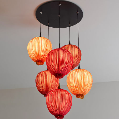 Suspension - MORNING GLORY : DIPPA - Aqua Creations - en métal / en soie / contemporaine