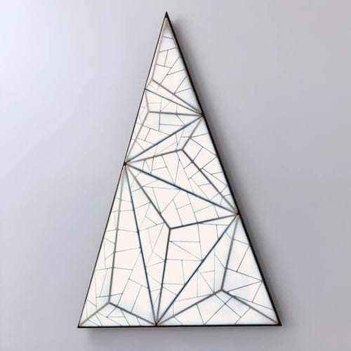 Applique murale contemporaine - ZOOID: TREE - Aqua Creations - d'intérieur / en soie / triangulaire