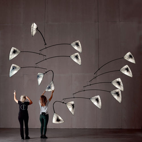 Suspension - JEWEL : GRACE 7 - Aqua Creations - en métal / en soie / contemporaine