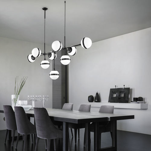 Lustre contemporain - PEGGY - Vistosi - en verre soufflé / en métal / en laiton