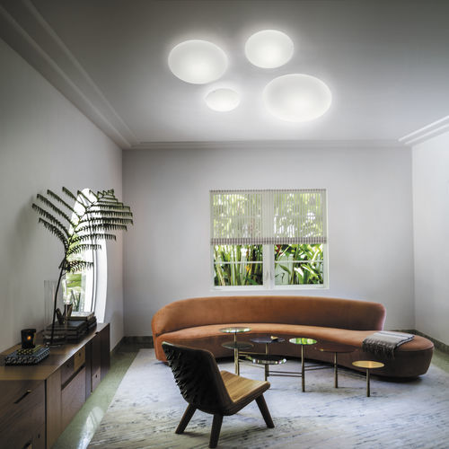 Plafonnier contemporain - SABA - Vistosi - rond / en verre / à LED