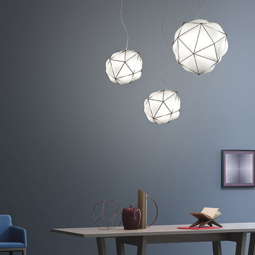 Suspension - SEMAI - Vistosi - en acier / en verre soufflé / contemporaine