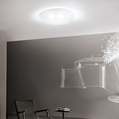 Plafonnier contemporain - NEOCHIC - Vistosi - en verre / à LED / dimmable