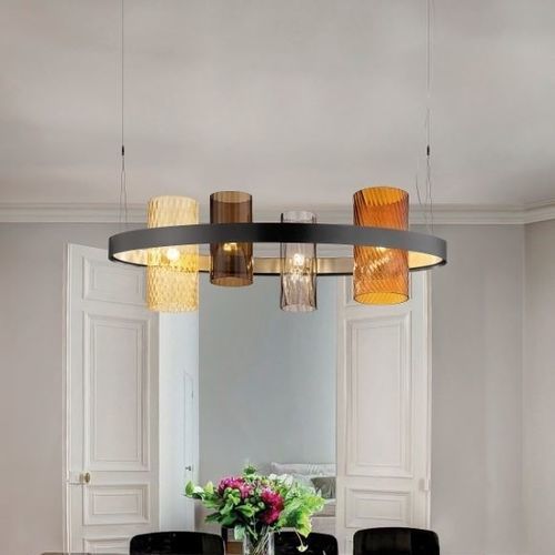 Suspension - ARMONIA - Vistosi - en métal / en verre / contemporaine