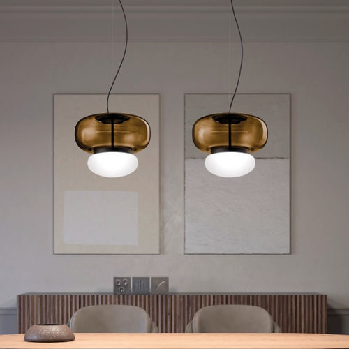 Suspension - FARO - Vistosi - en métal / en verre / contemporaine