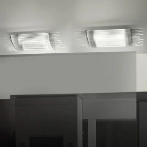 Plafonnier contemporain - DIADEMA - Vistosi - rectangulaire / en verre / en métal