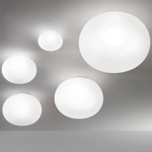 Plafonnier contemporain - LUCCIOLA - Vistosi - sphérique / ovale / en verre soufflé